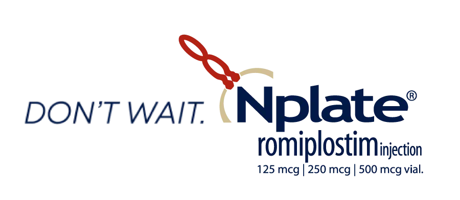 Don't Wait. Nplate® (romiplostim) logo